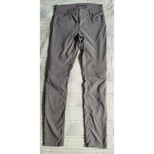 Prana women's grey Breanna moto pants size 8 GUC